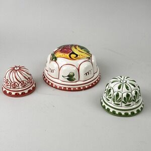 Vintage ABC Bassano Ceramic Hand Painted Molds Wall Hanging Made in Italy